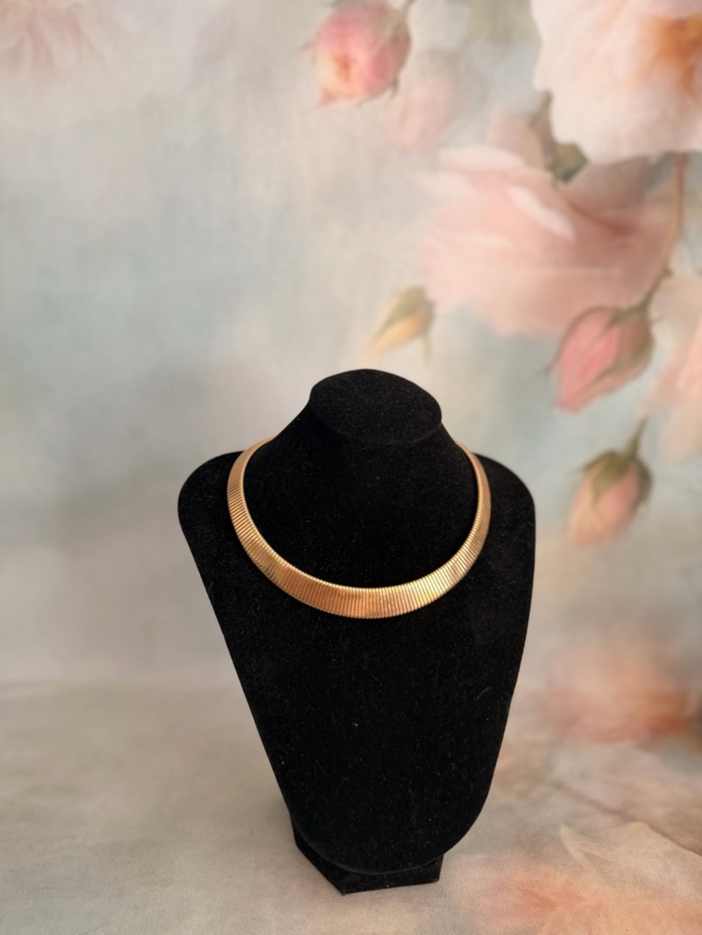 Park Lane Gold Ribbed Collar Necklace